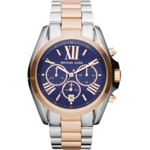 Michael Kors Watch, Womens Chronograph Bradshaw Two Tone Stainless Ste