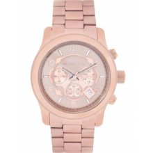 Michael Kors Watches Rose Gold Oversized Chronograph Watch MK8096 OS (US)