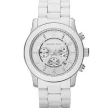 Michael Kors White Oversized Chronograph Watch