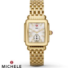 Michele Women's Watch Deco 16 Gold MWW06V000004- Women's Watches