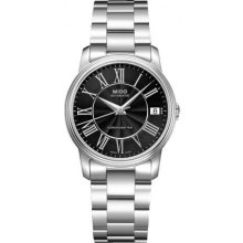 Mido M0102081105300 Watch Baroncelli iii Ladies - Black Dial Stainless Steel Case Automatic Movement