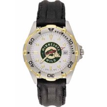 Minnesota Wild All Star Mens Leather Strap Watch