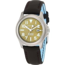 Momentum Women's 1M-Sp01g12c Atlas Green Dial Brown Touch Leather Watch