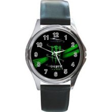 Monster Energy Unisex Silver-Tone Round Metal Watch 10