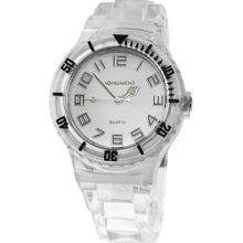 Monument Women's Transparent Jelly Interchangeable Fashion Watch