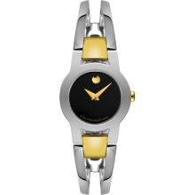 Movado Amorosa Women's Stainless Steel Case Steel Bracelet Watch 604760