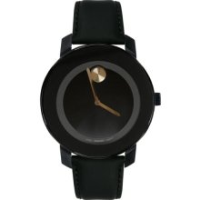 Movado Bold 3600046 Watch Large Unisex - Black Dial PVD Steel Case Quartz Movement