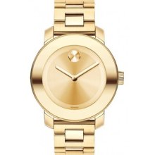 Movado 'bold' Swiss Round Gold Bracelet Women's Watch 3600085