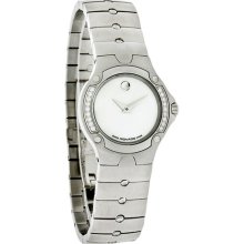 Movado S.e. Sport Edition Diamond Ladies Mop Dial Swiss Quartz Watch 0604483