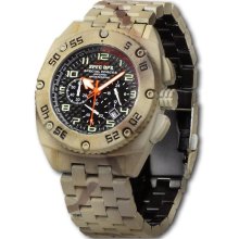 MTM Special Ops Mens Patriot Camo Stainless Watch - Camouflage Bracelet - Carbon Fiber Dial - MTM-PCS