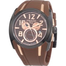 Mulco MW1-17186-035 Fashion Analog Brown Silicone Unisex Watch ...