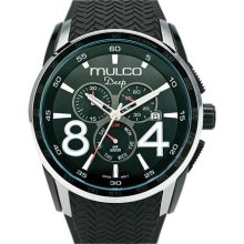 Mulco MW1-29849-021 Stainless Steel Black Dial Chrono Unisex Watch