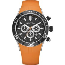 Nautica Men Chrono Japan Mvt Poly-u N16538g Wr100m Retail $165 $$$ Save $$$