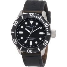 Nautica Men's Sport N09600G Black Resin Quartz Watch with Black Dial