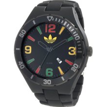 â–ˆnew Adidas Originals Mens Melbourne Rasta Watch Trefoil Stainless Steel Metal