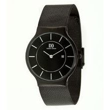New...danish Design Mans Watch Black Stainless Steel Ss Strap Iq64q732