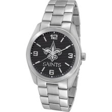 New Orleans Saints Elite Series Men's Silver Watch