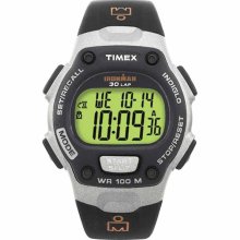 New TIMEX Ironman Triathlon Sport Digital Chronograph Mens Black Rubber Watch
