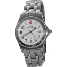 New WENGER Swiss Military Army Mens Analog Round Watch Steel Bracelet 59049