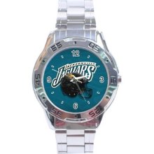 Nfl Jacksonville Jaguars Limited Stainless Steel Analogue Menâ€™s Watch
