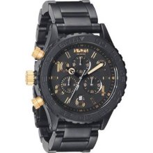 Nixon 42-20 Chrono Black Dial Chronograph Steel Mens Watch A0371041