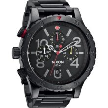 Nixon 48-20 Chrono Watch ALL BLACK MULTI