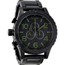 Nixon 51-30 Chrono Black / Surplus Ion-plated Mens Watch A0831042