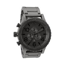 Nixon 51-30 Chrono Watch in Matte Black / Matte Gunmetal