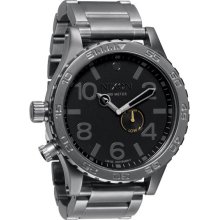 Nixon 51-30 Tide Gunmetal & Black Analog Watch