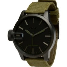 Nixon Chronicle Watch - Men's Matte Black/Surplus, One Size