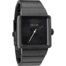 Nixon Mens The Quatro Stainless Watch - Black Bracelet - Black Dial - A013 001