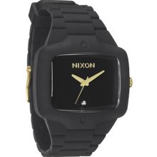 Nixon Rubber Player Watch - Matte Black / Gold