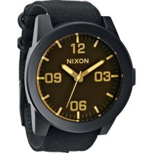 Nixon Sniper Collection The Corporal Watch Matte Black/Orange Tint One Size For Men 21256318201