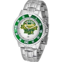 North Dakota State Bison NDSU NCAA Mens Steel Bandwrist Watch ...