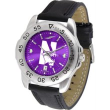 Northwestern Wildcats NWU Mens Sport Anochrome Watch