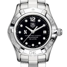 NU TAG Heuer Watch - Women's Aquaracer w/ Black Diamonds