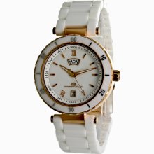 Oceanaut White MOP Dial White Ceramic Ladies Watch CM1C2646