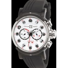 Officina Del Tempo Block wrist watches: Block Chrono White/Steel 1034-