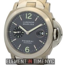 Officine Panerai Luminor Marina Titanium And Steel 44mm Anthracite Dial Pam 91