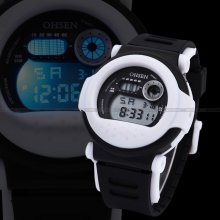Ohsen Lcd Digital Men Sport Date Alarm Quartz Stopwatch Wrist Watch Dailyetrade