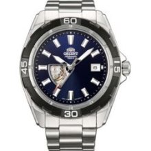 Orient Automatic Semi Skeleton Blue Dial Mens Watch CDW01001D