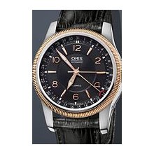 Oris Big Crown Pointer Date 40mm Watch - Black Dial, Black Leather Strap 75476284364LS Sale Authentic