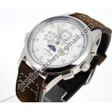 Parnis White Dial Automatic Date Chronomete Seagull Automatic Mvt Men Watch