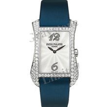 Patek Philippe Gondolo Serata White Gold Diamond Watch 4869G