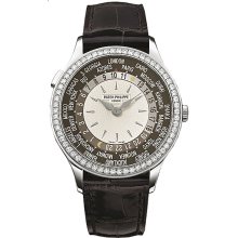 Patek Philippe Ladies World Time White Gold Watch 7130G