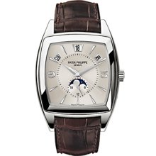 Patek Philippe Mens 5135g 18k White Gold Gondolo Calendario 5135 Box & Papers