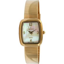 Peugeot Women's Goldtone Spiral Mesh Bracelet Watch