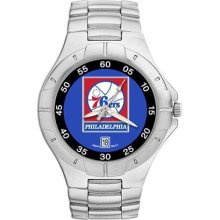 Philadelphia 76ers NBA Men's Pro II Watch with Stainless Steel Bracelet