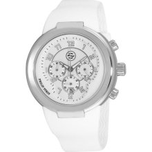 Philip Stein Men's 'Active' White Strap Chronograph Watch