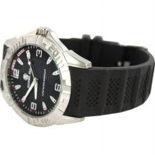 Pierre Jill Pierre Jill Men Watch In Black Dial Black Silicone Strap